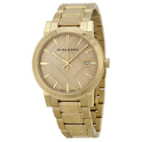 Burberry The City Gold Dial Gold Steel Strap Watch for Women - BU9033 Authentic Buy Shop Now