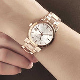 Burberry The City White Dial Rose Gold Steel Strap Watch for Women - BU9104 Authentic Buy Shop Now
