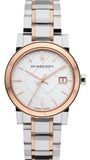 Burberry The City White Dial Two Tone Steel Strap Watch for Women - BU9105 Authentic Buy Shop Now