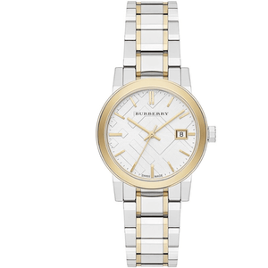 Burberry The City Silver Dial Two Tone Steel Strap Watch for Women - BU9217 Authentic Buy Shop Now