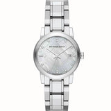 Burberry The City Diamonds Silver Dial Silver Steel Strap Watch for Women - BU9125 Authentic Buy Shop Now
