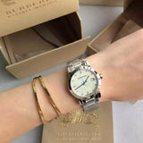 Burberry The City Diamonds Silver Dial Silver Steel Strap Watch for Women - BU9125 Authentic Buy Shop Now
