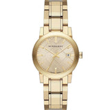 Burberry The City Gold Dial Gold Steel Strap Watch for Women - BU9134 Authentic Buy Shop Now