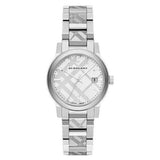 Burberry The City White Dial Silver Steel Strap Watch for Women - BU9144 Authentic Buy Shop Now