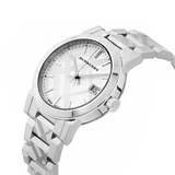 Burberry The City White Dial Silver Steel Strap Watch for Women - BU9144 Authentic Buy Shop Now