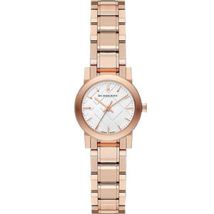 Burberry The City White Dial Rose Gold Steel Strap Watch for Women - BU9104 Authentic Buy Shop Now