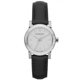 Burberry The City White Dial Black Leather Strap Watch for Women - BU9206 Authentic Buy Shop Now
