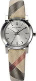 Burberry The City Nova Silver Dial Brown Leather Strap Watch for Women - BU9212 Authentic Buy Shop Now