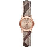 Burberry The City Pink Dial Brown Leather Strap Watch for Women - BU9236 Authentic Buy Shop Now