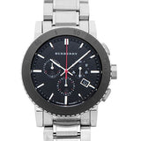 Burberry The City Black Dial Silver Steel Strap Watch for Men - BU9380 Authentic Buy Shop Now