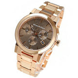 Burberry The City Grey Dial Rose Gold Steel Strap Unisex Watch - BU9754 Authentic Buy Shop Now