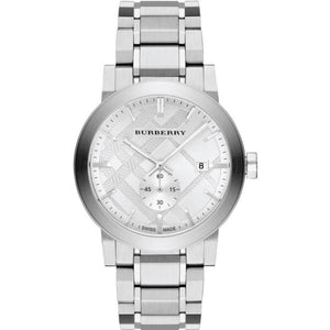 Burberry The City Silver Dial Silver Steel Strap Watch for Men - BU9900 Authentic Buy Shop Now