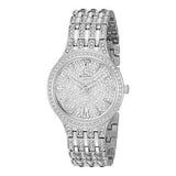 Bulova Crystal Collection Silver Dial Silver Steel Strap Watch for Women - 96L243 Authentic Buy Shop Now