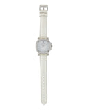 Burberry The Britain Diamonds Mother of Pearl Dial White Leather Strap Watch for Women - BBY1800 Authentic Buy Shop Now
