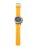 Burberry Sport Chronograph Grey Dial Yellow Rubber Strap Watch for Men - BU7712 Authentic Buy Shop Now