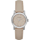 Burberry The City Beige Dial Beige Leather Strap Watch for Women - BU9207 Authentic Buy Shop Now