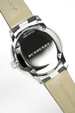 Burberry The Classic Horseferry Silver Dial Black Leather Strap Watch for Men - BU10002 Authentic Buy Shop Now