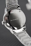 Burberry The Classic Round Black Dial Silver Steel Strap Watch for Men - BU10005 Authentic Buy Shop Now