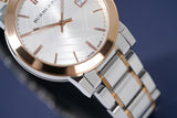Burberry The City White Dial Two Tone Steel Strap Watch for Women - BU9006 Authentic Buy Shop Now