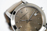 Burberry The City Beige Dial Tan Leather Strap Watch for Women - BU9021 Authentic Buy Shop Now