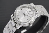 Burberry The City Diamonds Silver Dial Silver Steel Strap Watch for Women - BU9220 Authentic Buy Shop Now