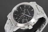 Burberry The City Black Dial Silver Steel Strap Watch for Men - BU9351 Authentic Buy Shop Now