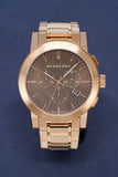 Burberry The City Grey Dial Rose Gold Steel Strap Watch for Men - BU9353 Authentic Buy Shop Now