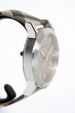 Burberry The City Smoke Dial Checked Brown Leather Strap Watch for Men - BU9358 Authentic Buy Shop Now