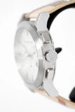 Burberry The City Chronograph White Dial Haymarket Leather Strap Watch For Men - BU9360 Authentic Buy Shop Now
