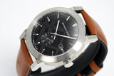 Burberry The City Black Dial Brown Leather Strap Watch for Men - BU9905 Authentic Buy Shop Now