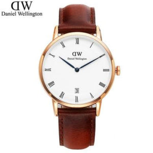 Daniel Wellington Dapper St Mawes White Dial Brown Leather Strap Watch For Women - DW00100091 Authentic Buy Shop Now