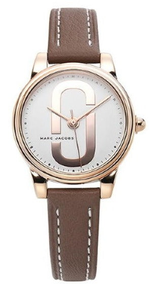 Marc Jacobs Corie White Dial Brown Leather Strap Watch for Women - MJ1581 Authentic Buy Shop Now