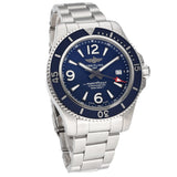 Breitling Superocean Automatic 42mm Blue Dial Silver Steel Strap Watch for Men - A17366D81C1A1 Authentic Buy Shop Now
