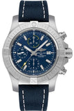 Breitling Avenger Chronograph 43 Blue Dial Blue Nylon Strap Watch for Men - A13385101C1X1 Authentic Buy Shop Now