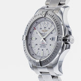 Breitling Colt Automatic Silver Dial Black Leather Mens Watch - A1738811/G791/173A Authentic Buy Shop Now
