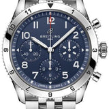 Breitling Avi Chronograph 42 Tribute to Vought F4U Corsair Blue Dial Silver Steel Strap Watch for Men - A233801A1C1A1 Authentic Buy Shop Now