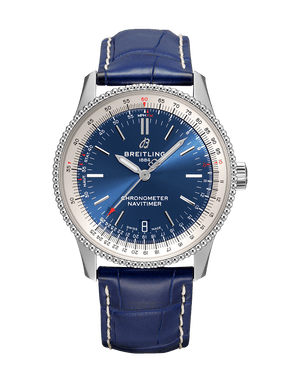 Breitling Navitimer Automatic 41mm Blue Leather Strap Mens Watch - A17326211C1P3 Authentic Buy Shop Now