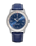 Breitling Navitimer Automatic 41mm Blue Leather Strap Mens Watch - A17326211C1P3 Authentic Buy Shop Now