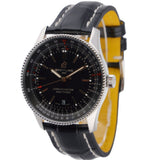 Breitling Automatic 41mm Black Dial Black Leather Strap Watch for Men - A17326241B1P1 Authentic Buy Shop Now