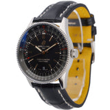 Breitling Automatic 41mm Black Dial Black Leather Strap Watch for Men - A17326241B1P1 Authentic Buy Shop Now