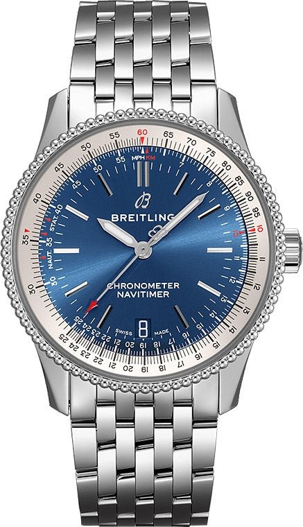 Breitling Navitimer Automatic 38mm Stainless Steel Blue Dial Mens Watch - A17325211C1A1 Authentic Buy Shop Now