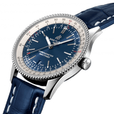 Breitling Navitimer 1 Automatic 41mm Blue Dial Blue Leather Strap Mens Watch - A17326211C1P4 Authentic Buy Shop Now