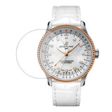 Breitling Navitimer Automatic 35 Mother of Pearl Dial White Leather Strap Watch for Women - U17395211A1P3 Authentic Buy Shop Now