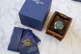 Breitling Superocean Heritage B01 Chronograph 44 Green Dial Black Mesh Bracelet Watch for Men - MB01621A1L1S1 Authentic Buy Shop Now