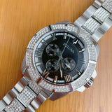Bulova Crystal Collection Chronograph Black Dial Two Tone Steel Strap Watch for Men - 96C126 Authentic Buy Shop Now
