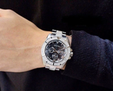 Bulova Crystal Collection Chronograph Black Dial Two Tone Steel Strap Watch for Men - 96C126 Authentic Buy Shop Now
