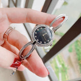 Bulova Crystal Black Mother of Pearl Dial Silver Steel Strap Watch for Women - 96L224 Authentic Buy Shop Now