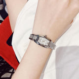 Bulova Crystal Collection Silver Dial Silver Steel Strap Watch for Women - 96L235 Authentic Buy Shop Now
