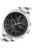 Hugo Boss Grand Prix Black Dial Silver Steel Strap Watch for Men - 1513477 Authentic Buy Shop Now