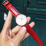 Daniel Wellington Classic Suffolk White Dial Brown Leather Strap Watch For Women - DW00100120 Authentic Buy Shop Now